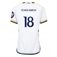Real Madrid Aurelien Tchouameni #18 Replica Home Shirt Ladies 2023-24 Short Sleeve
